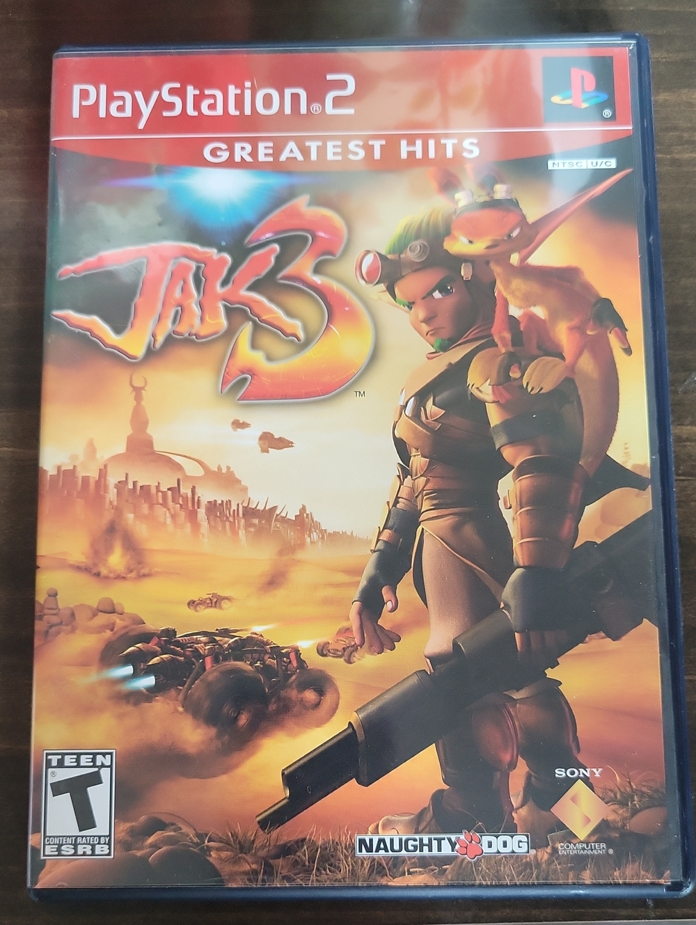 Sony Jak 3 PlayStation 2 Greatest Hits – Red, Orange Artwork, Case & Manuel